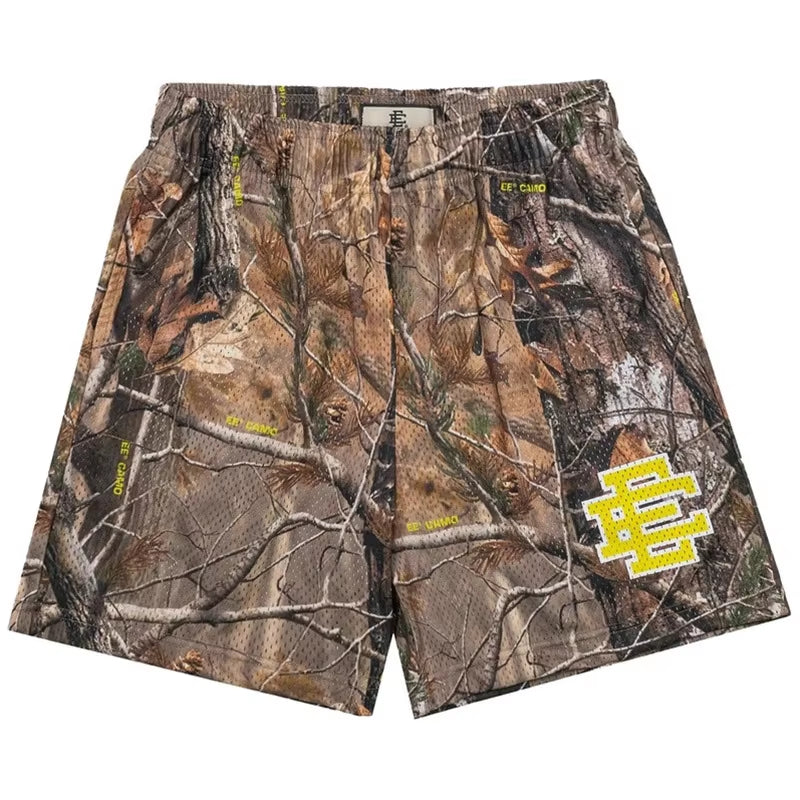 Men's Premium Floral Print Mesh Gym Shorts for Summer Comfort
