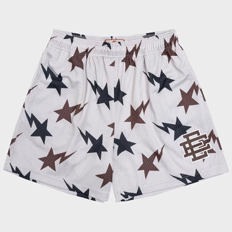 Men's Premium Floral Print Mesh Gym Shorts for Summer Comfort
