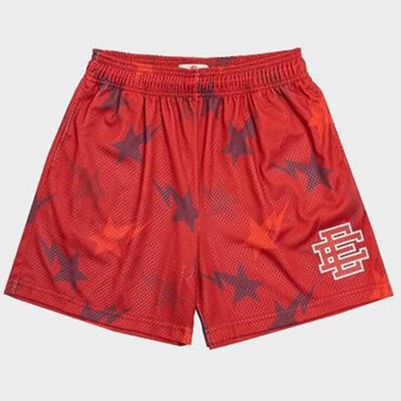 Men's Premium Floral Print Mesh Gym Shorts for Summer Comfort