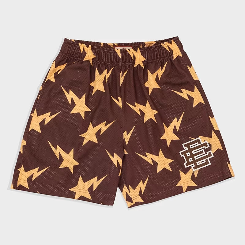 Men's Premium Floral Print Mesh Gym Shorts for Summer Comfort