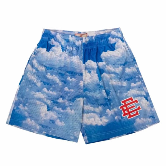 Men's Premium Floral Print Mesh Gym Shorts for Summer Comfort