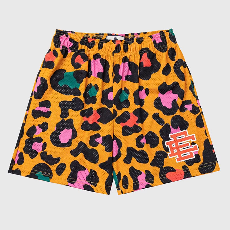 Men's Premium Floral Print Mesh Gym Shorts for Summer Comfort
