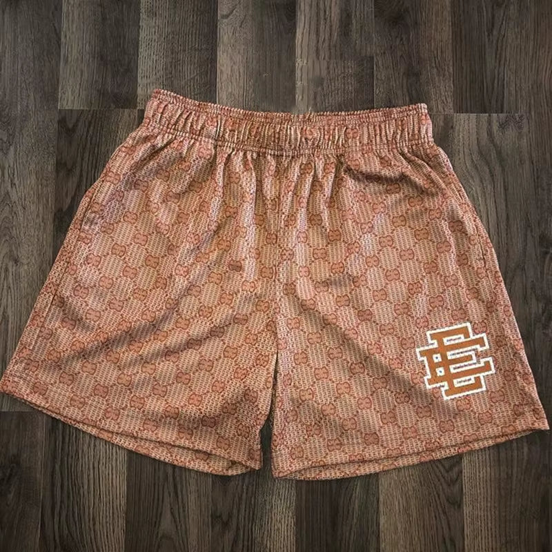 Men's Premium Floral Print Mesh Gym Shorts for Summer Comfort