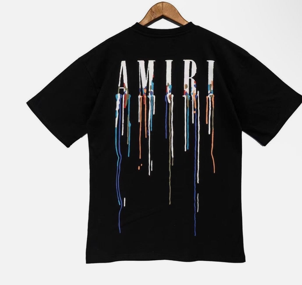 AMIRI Drip Logo White T-Shirt