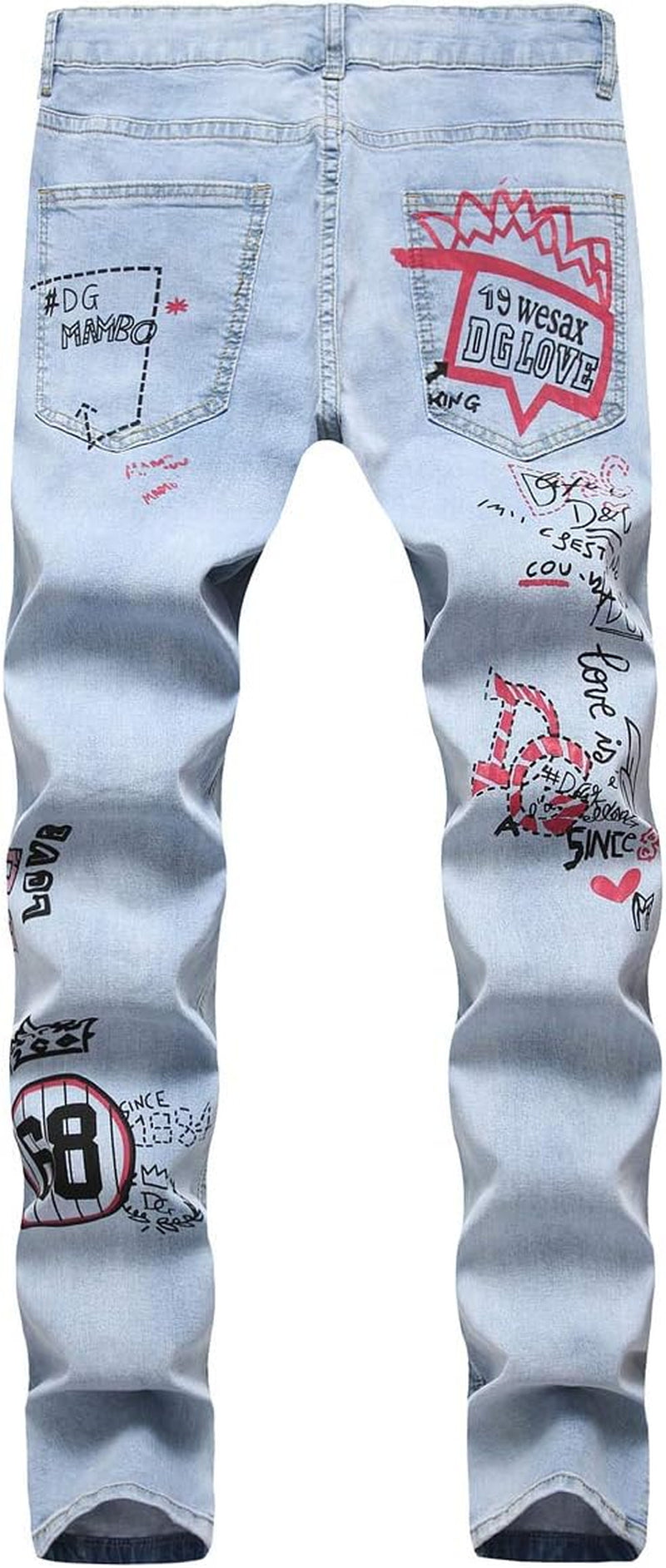 Men's Slim Fit Ripped Denim Jeans - Tailored Casual Comfort with a Fashion-Forward Touch