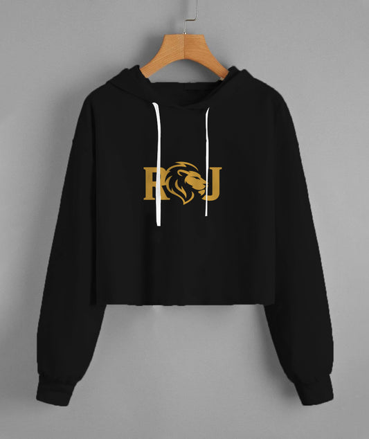 Elevate Your Style with the Roojay Women's Cozy Fleece Cropped Hoodie