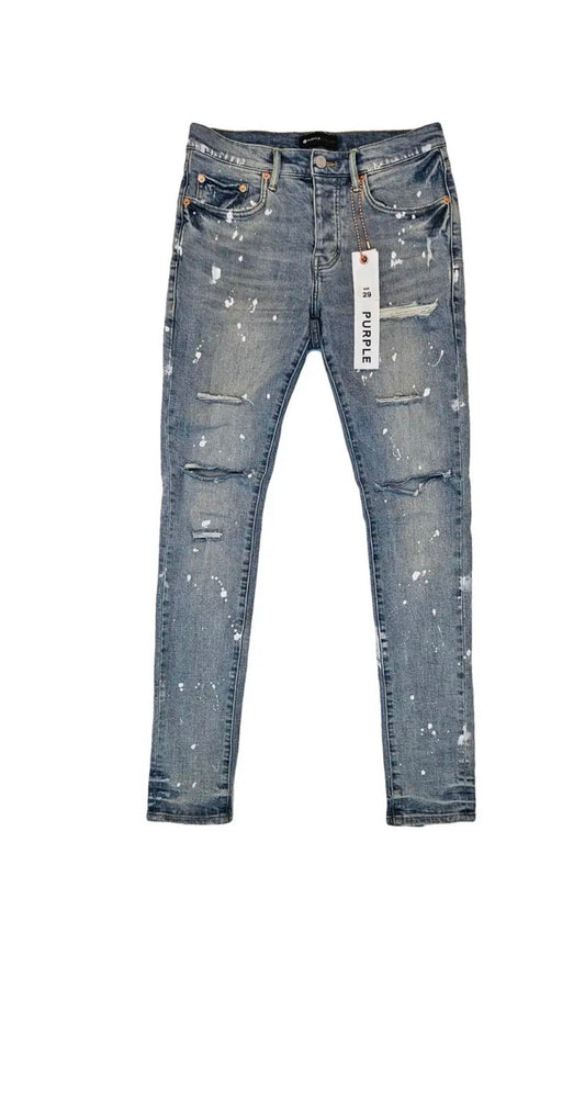 Purple Brand Distressed Slim-Fit Jeans – Vintage Wash