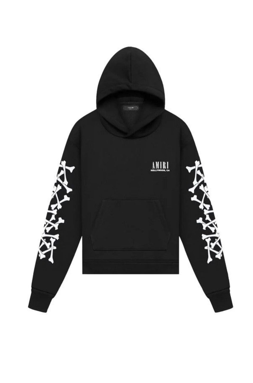 AMIRI Bone Print Hoodie in Black