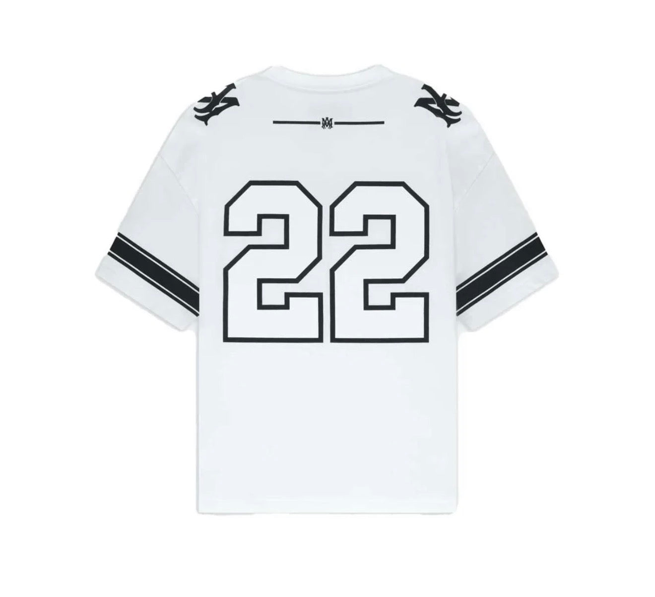 AMIRI “22” Graphic Jersey T-Shirt – White & Black
