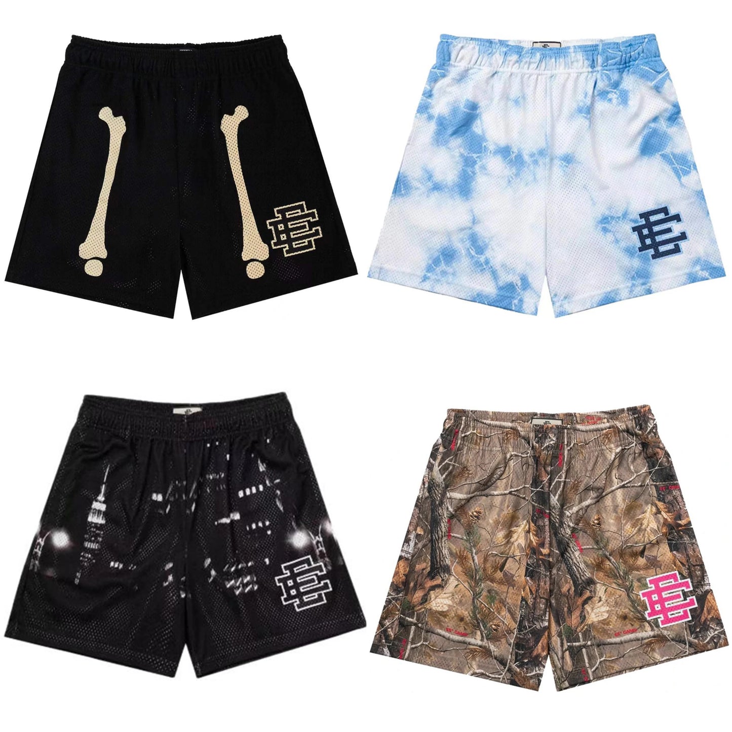 EE Basic Shorts NEW Men'S Casual Shorts Fitness Sports Pants Summer Gym Workout Men Women Classic GYM Mesh Shorts