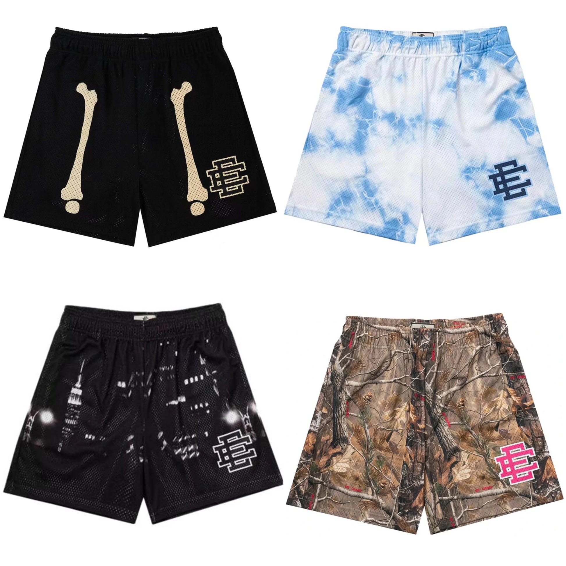 EE Basic Shorts NEW Men'S Casual Shorts Fitness Sports Pants Summer Gym Workout Men Women Classic GYM Mesh Shorts