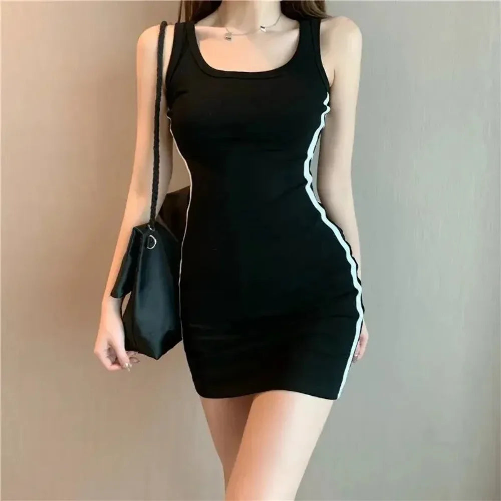 Elevate Your Summer Style with Our Sexy Slim Fit Sleeveless Sheath Dress