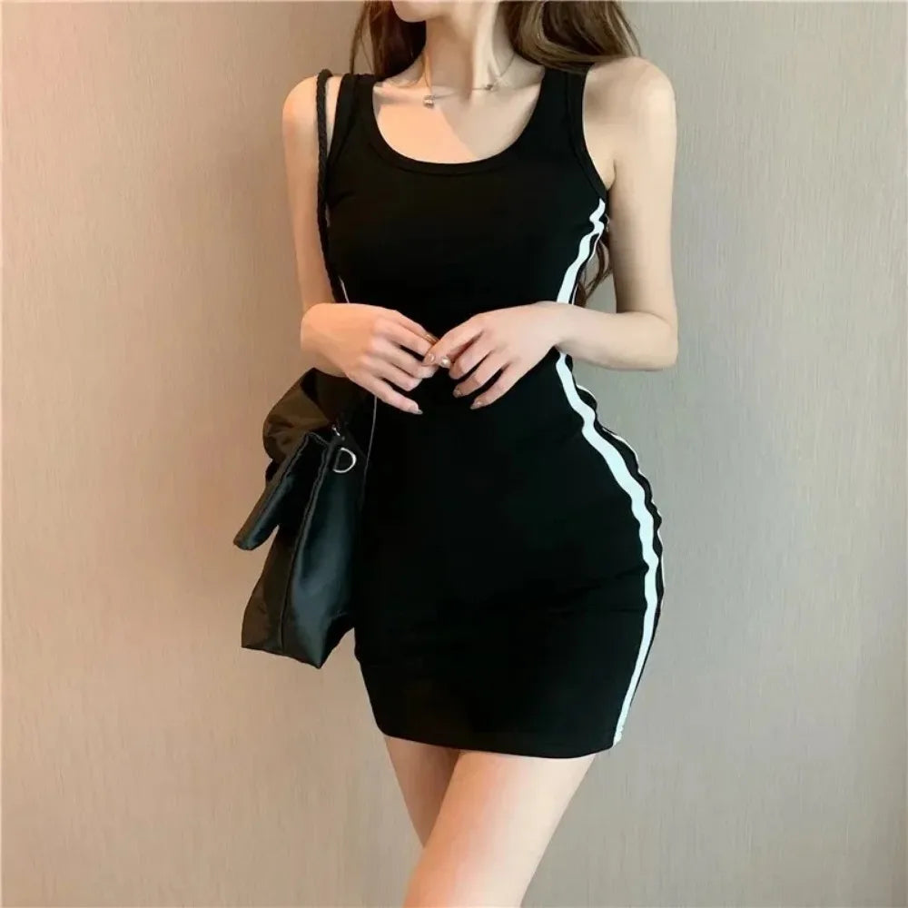 Elevate Your Summer Style with Our Sexy Slim Fit Sleeveless Sheath Dress