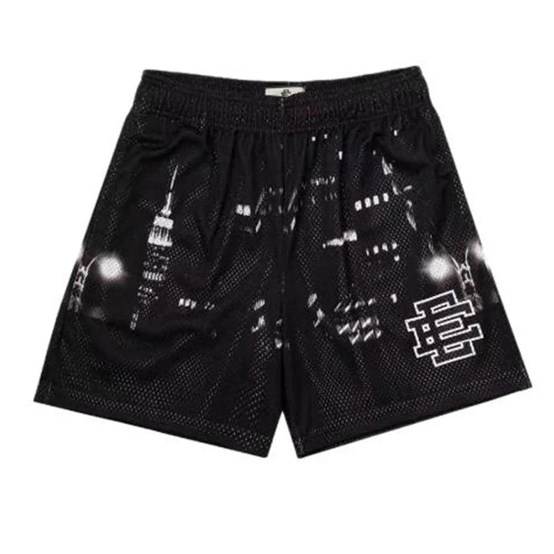 EE Basic Shorts NEW Men'S Casual Shorts Fitness Sports Pants Summer Gym Workout Men Women Classic GYM Mesh Shorts