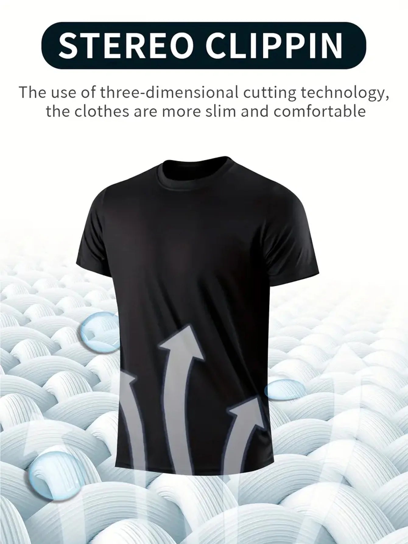 Round Neck T-Shirt 4-Pack Black Ultra-Light Men'S Quick Drying Breathable Sweat-Absorbent Shirt Suitable for Fitness Gym and Run