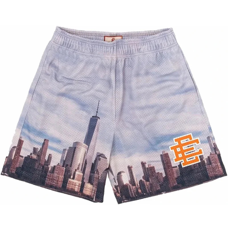 EE Basic Shorts NEW Men'S Casual Shorts Fitness Sports Pants Summer Gym Workout Men Women Classic GYM Mesh Shorts