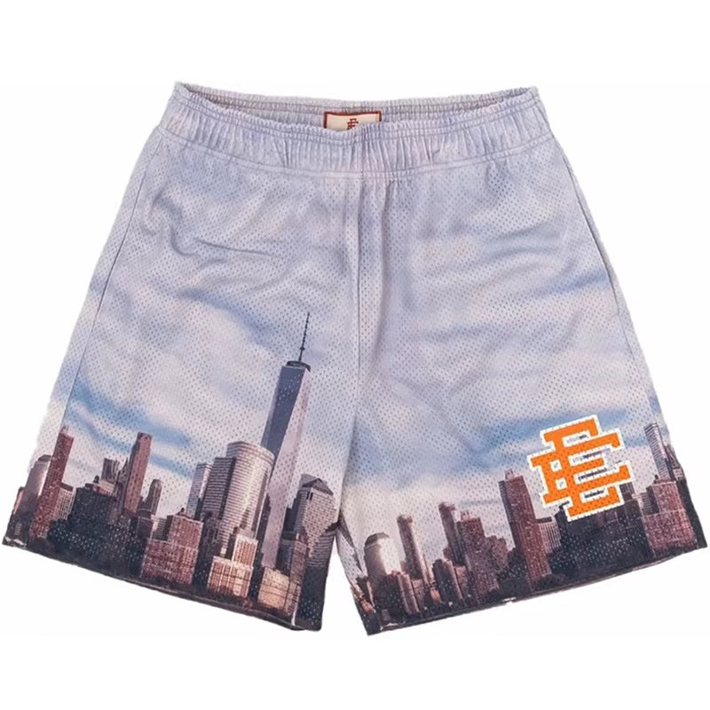 Men's Premium Floral Print Mesh Gym Shorts for Summer Comfort